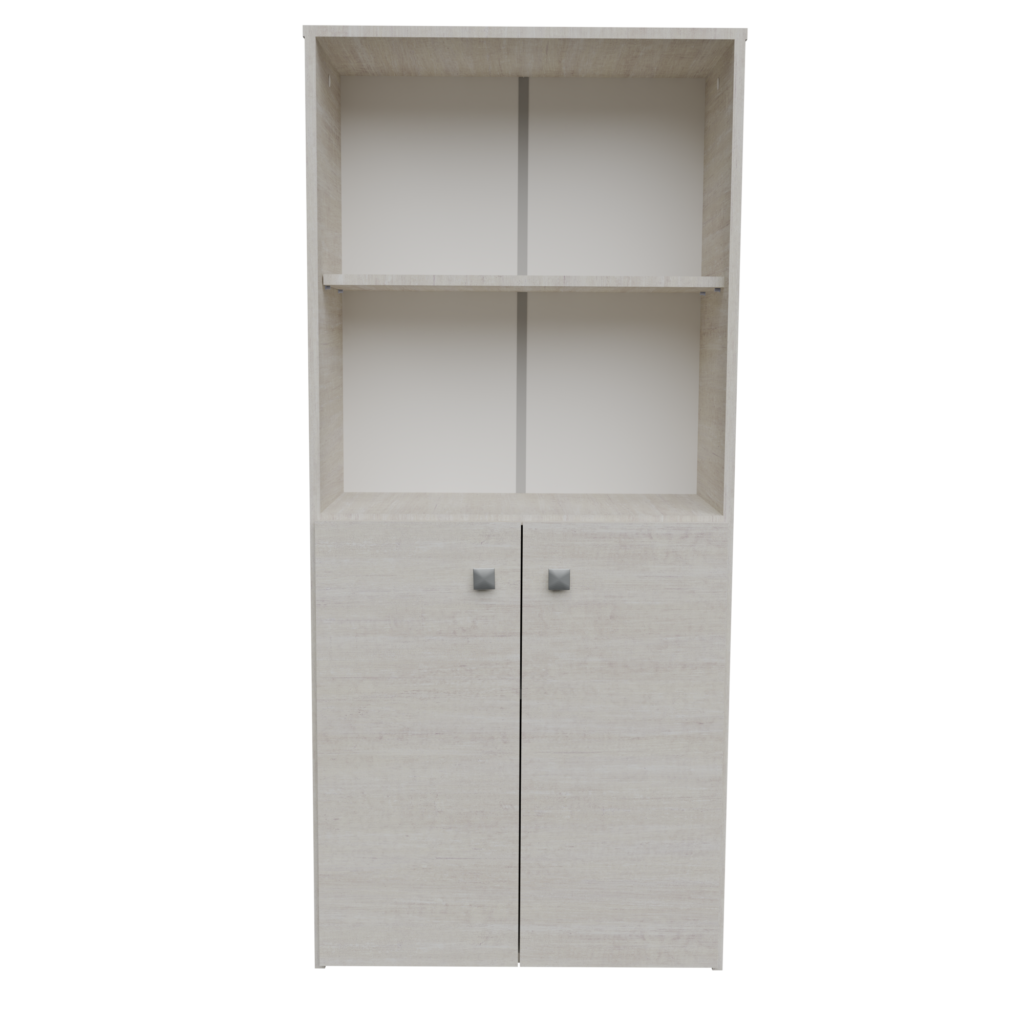 BIBLIOTECA 1.35m C/PUERTAS BAJAS